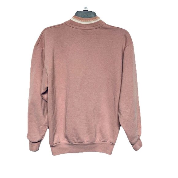 VTG Morning Sun Cat in a Mitten Birds on Clothesline Pink Medium USA Grandmacore - Picture 3 of 5